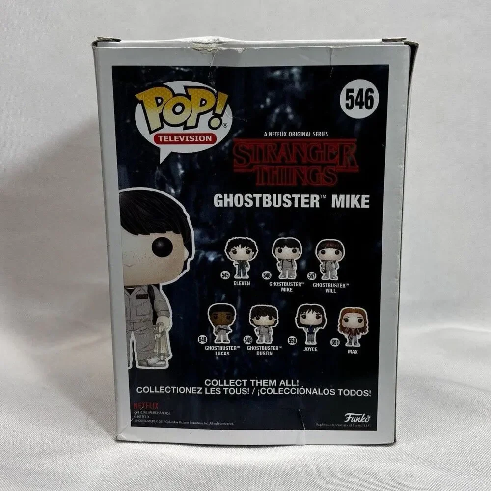 Stranger Things Ghostbusters Funko Pop Lot - Dustin 549 & Mike 546 Set
